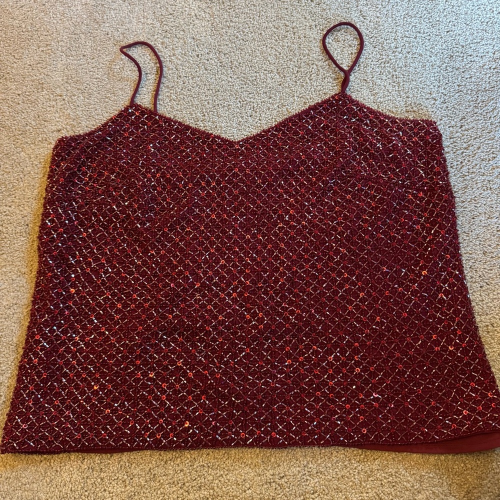Vintage Ann Taylor Beaded Top